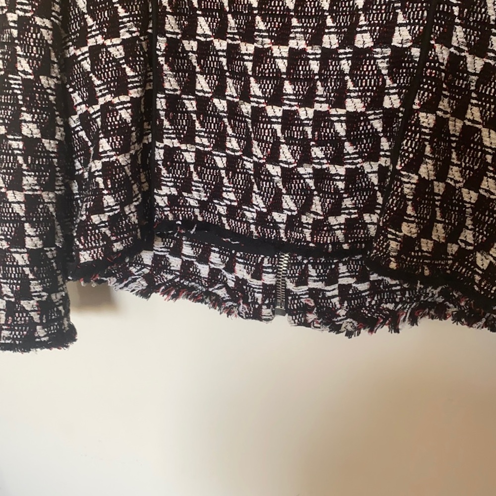 IRO ‘Kamber’ Tweed leather trim Jacket - Picture 6 of 7